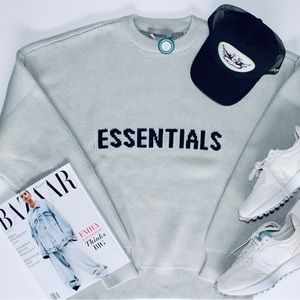 FEAR OF GOD ESSENTIALS Ssense Exclusive Concret Knit Pullover